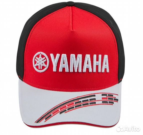 Бейсболка yamaha красно-белая Cap Classic