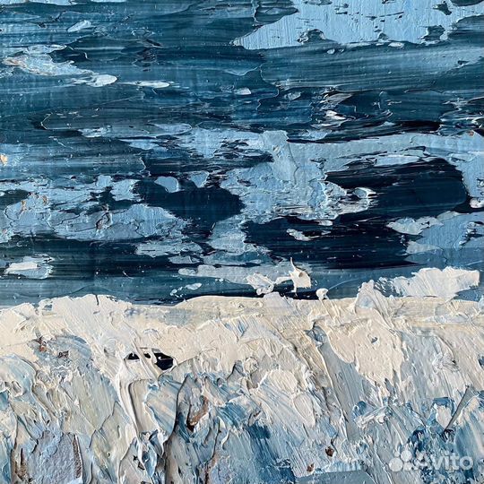 Большая абстракция маслом море