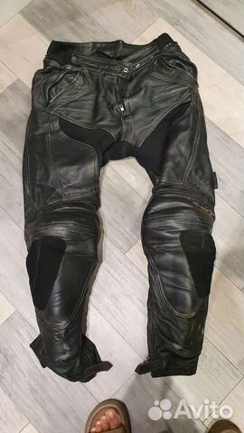 Мото штаны кожаные MBW