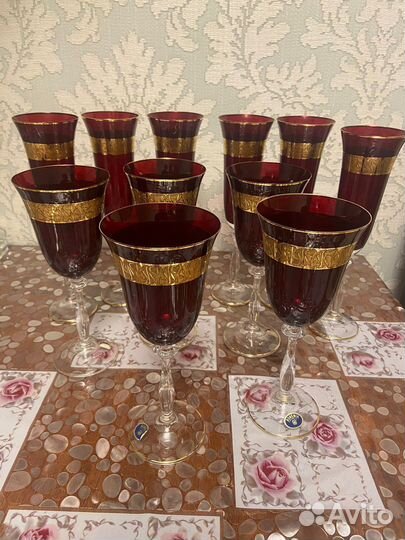 Фужеры богемия чехия, как новые