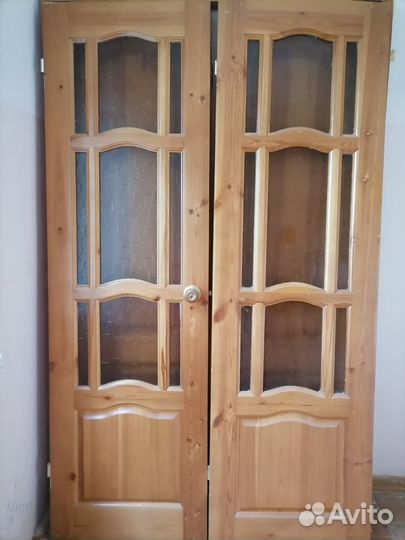 Межкомнатные двери бу 60 см с коробкой