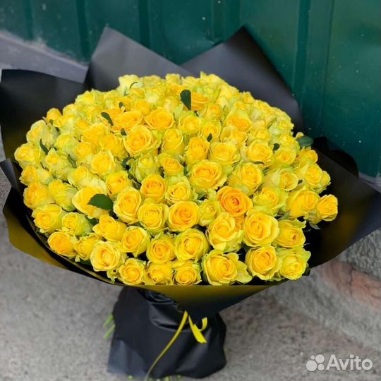 101 роза Цветы Букет