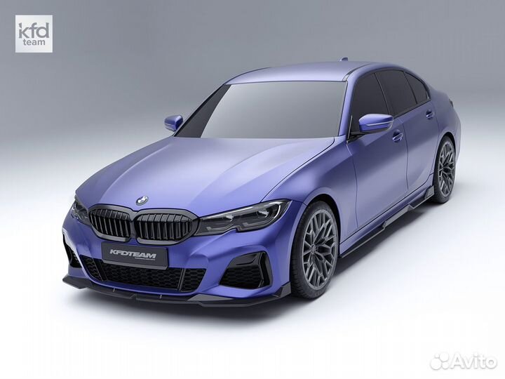 BMW 3 G20 Передний сплиттер(Губа). FRP