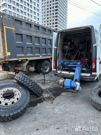 Выездной шиномонтаж грузовой/спецтехника 24/7