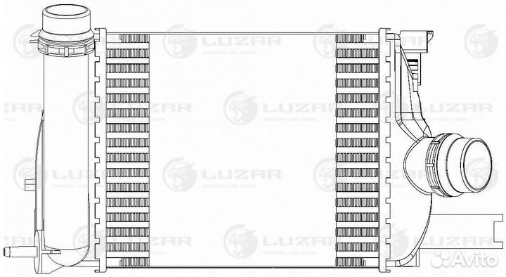 Радиатор интеркулера для а/м Renault Duster (10)