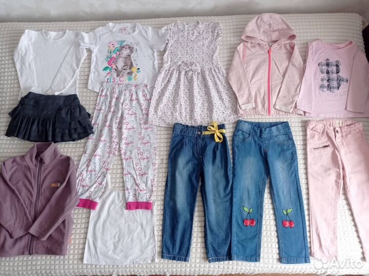 Нарядные вещи пакетом на девочку 98-104