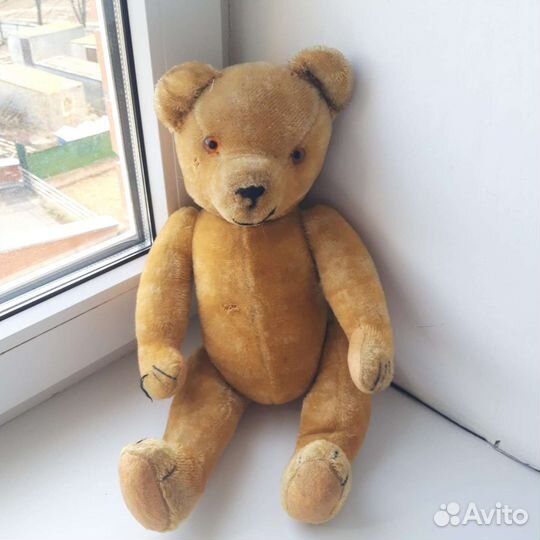 Соломенный мишка антиквариат