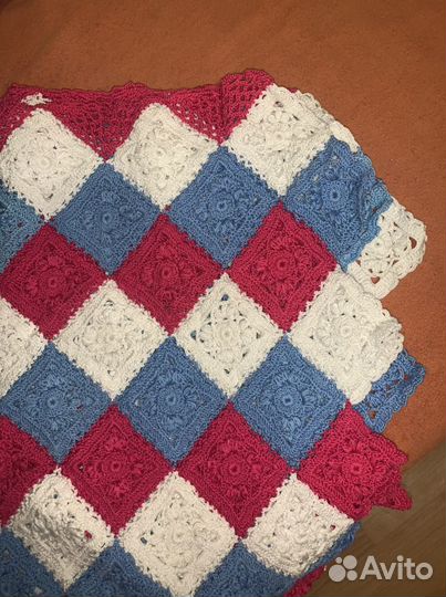 Плед вязанный 120*140см. Новый