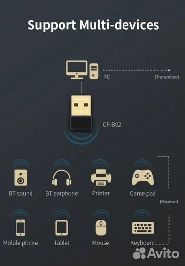Адаптер Bluetooth Comfast 5.0