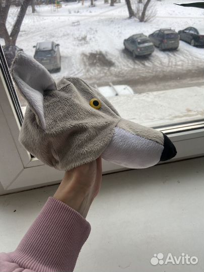 Шапка волк детская