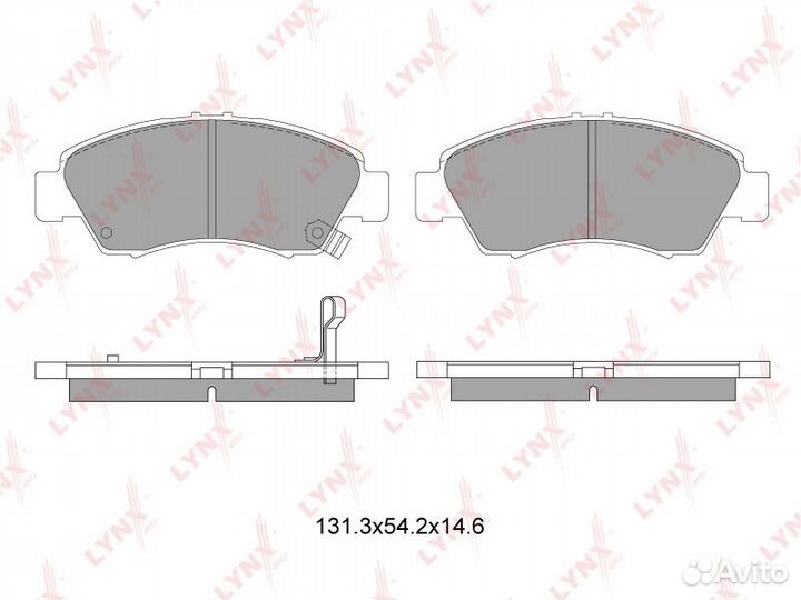 Колодки тормозные дисковые перед