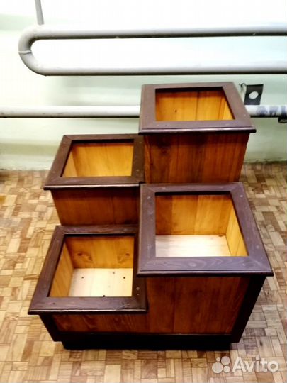 Кашпо садовое деревянное