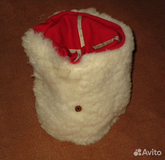 Папаха белая казачья из овчины