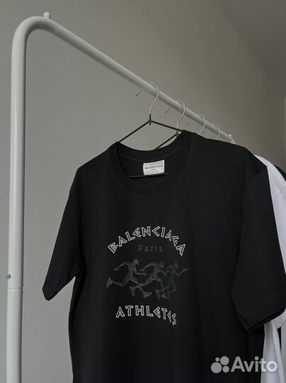 Хлопковая футболка balenciaga athletes lux