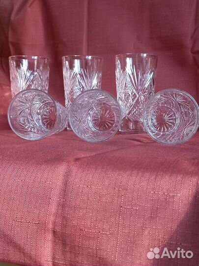 Стаканы хрустальные бу