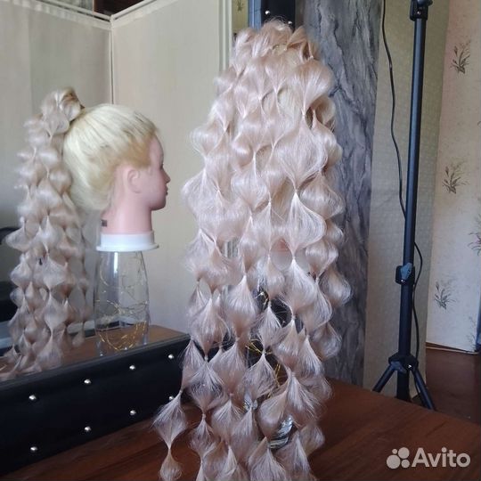 Новый хвост волосы на резинке