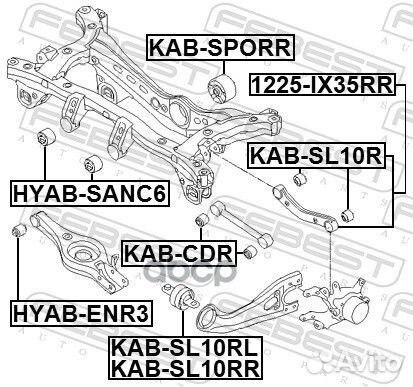 Тяга задняя поперечная 1225IX35RR Febest