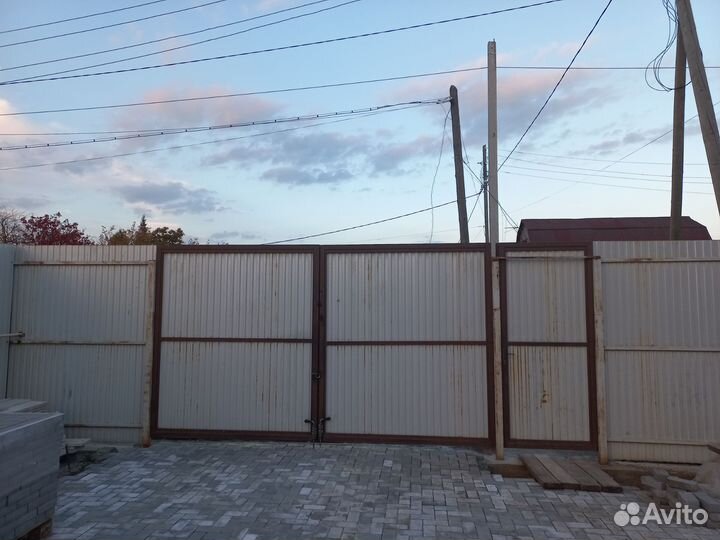 Ворота распашные и калитка б/у