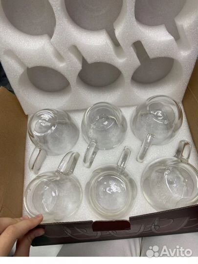 Набор кружек с двойным дном