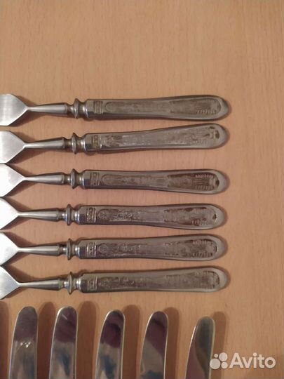 Вилки и ножи СССР. Нерж. Кремль