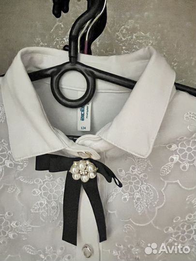 Школьная блузка белая Acoola рост 134