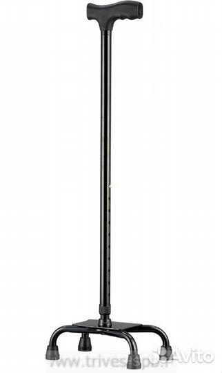 Трость 4-х опорная с низким основанием TN-141