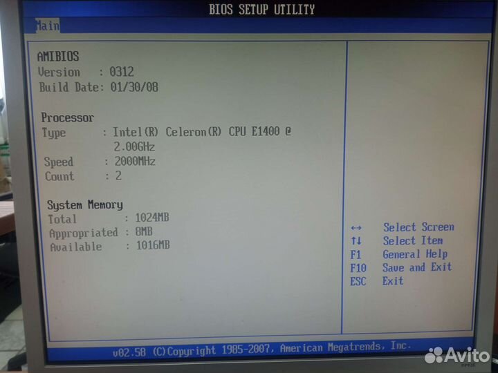 Мат. плата LGA 775 + Celeron E1400 + DDR2 2GB