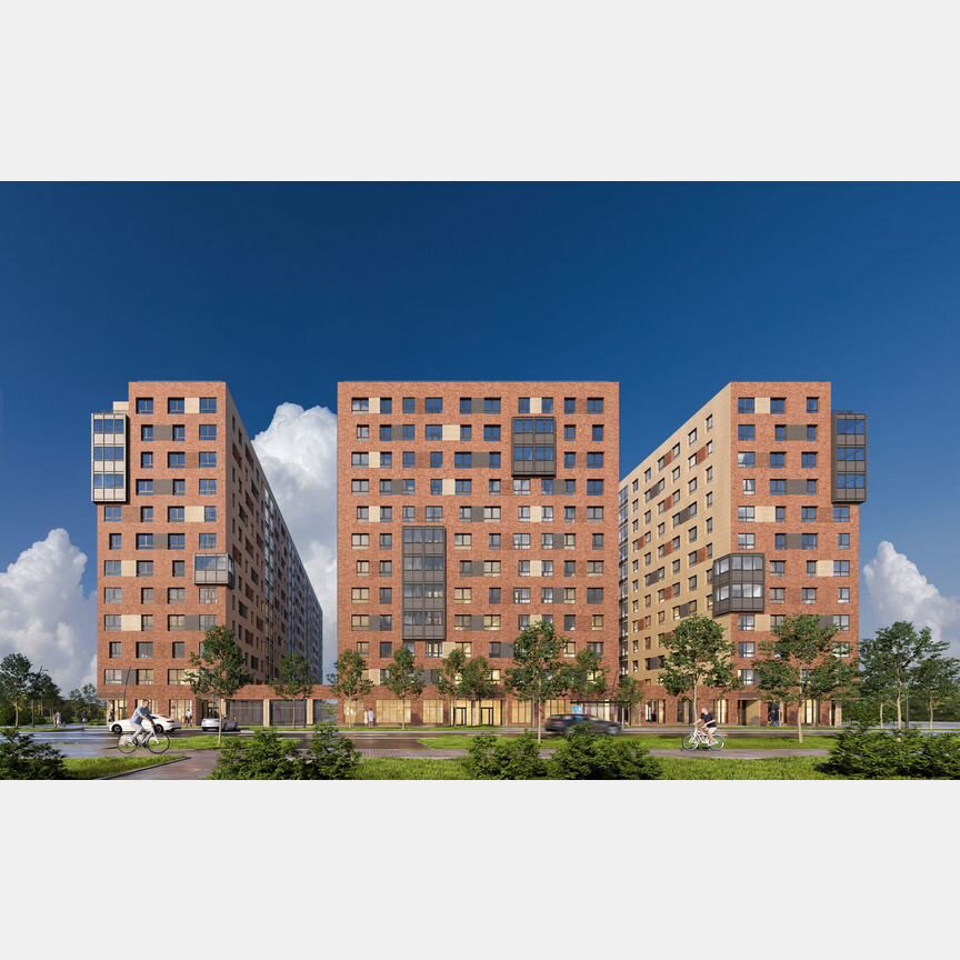 2-к. квартира, 49,4 м², 9/12 эт.
