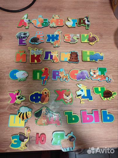 Деревянный магнитный Алфавит