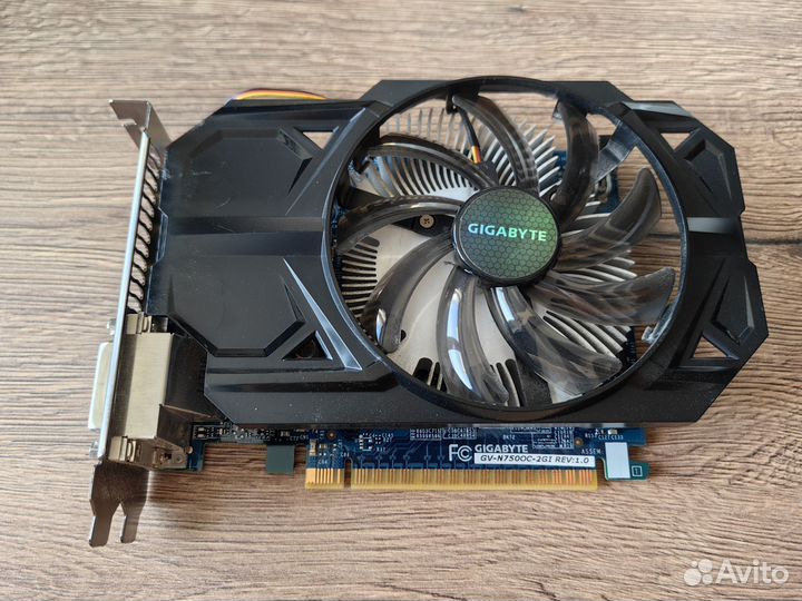 Видеокарта gigabyte GTX 750 2Gb GV-N750OC-2GI