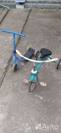 Велосипед и самокат