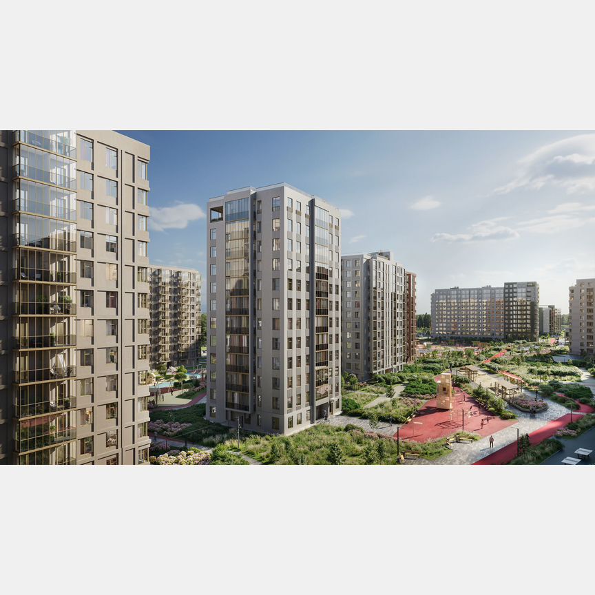 2-к. квартира, 53,9 м², 4/12 эт.
