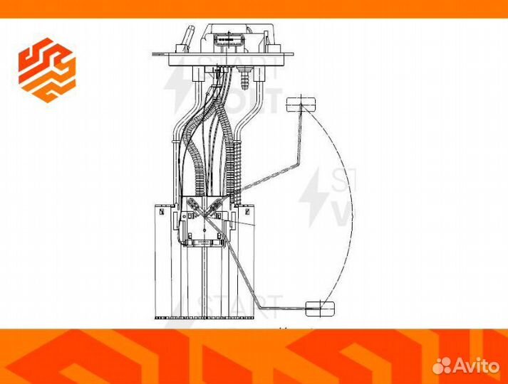 Насос топливный startvolt SFM1005