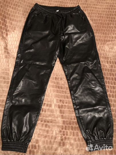 Кожаные брюки Zara
