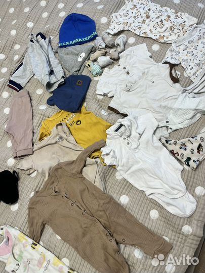 Пакет вещей на мальчика 3-9 мес