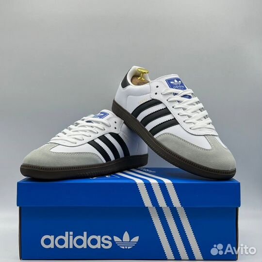 Мужские кроссовки Adidas Samba White