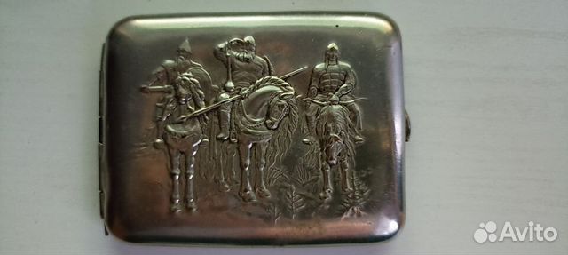 Портсигар Три богатыря