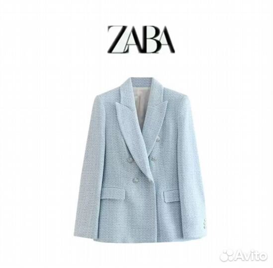 Твидовый пиджак zara