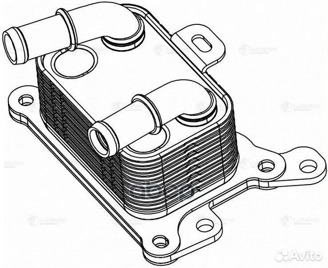 Радиатор масляный renault arkana 19- LOC0905 luzar