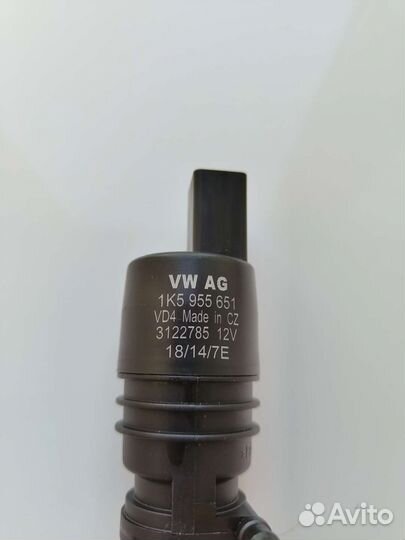 1k5955651 VAG, насос стекло омывателя, оригинал