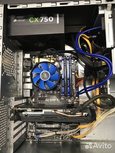 I7-4770/1060/24DDR3/500SSD/монитор/кл.,мышь,звук