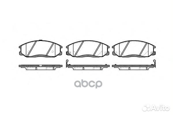 Колодки торм.диск. H-1 03- 277122 Road house