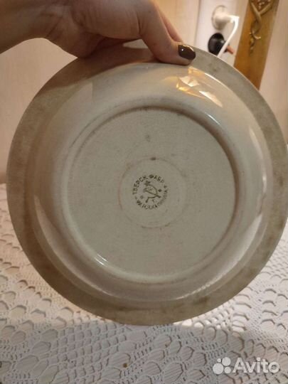 Блюдо тарелка тверская фабрика им. калинина