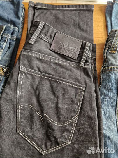 Джинсы 5 пар: G-star raw jack jones mustang W29-30