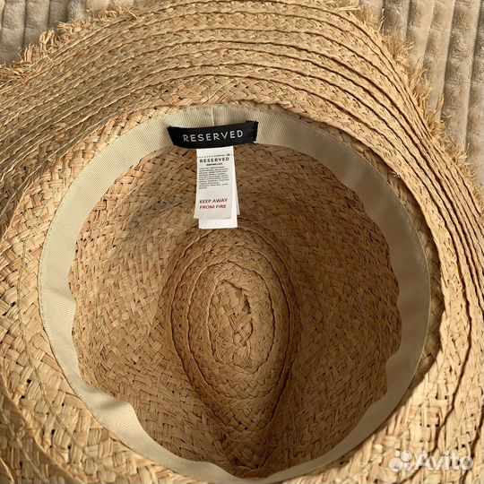 Шляпа пляжная соломенная на каждый день