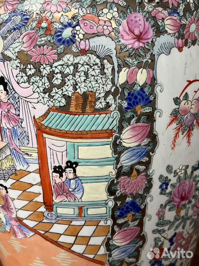 Ваза. Ручная роспись. Китай. Начало 20-го века