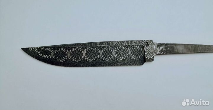 Клинок для ножа, мозаичный дамаск