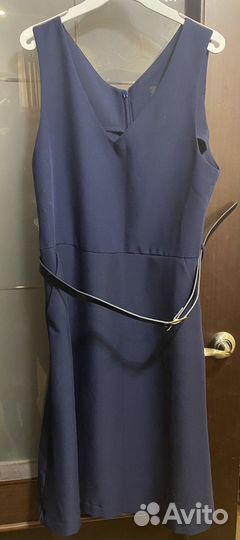 Школьный сарафан с поясом на рост 146 см