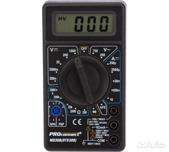 Мультиметр M 830В DT 830B 13-3011