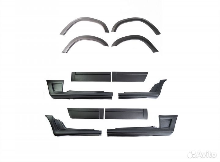 Накладки на пороги, двери и арки газ 3110 31105